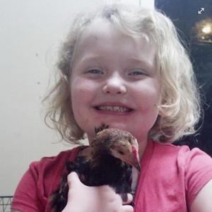  The chicken was named 'nugget' by the family