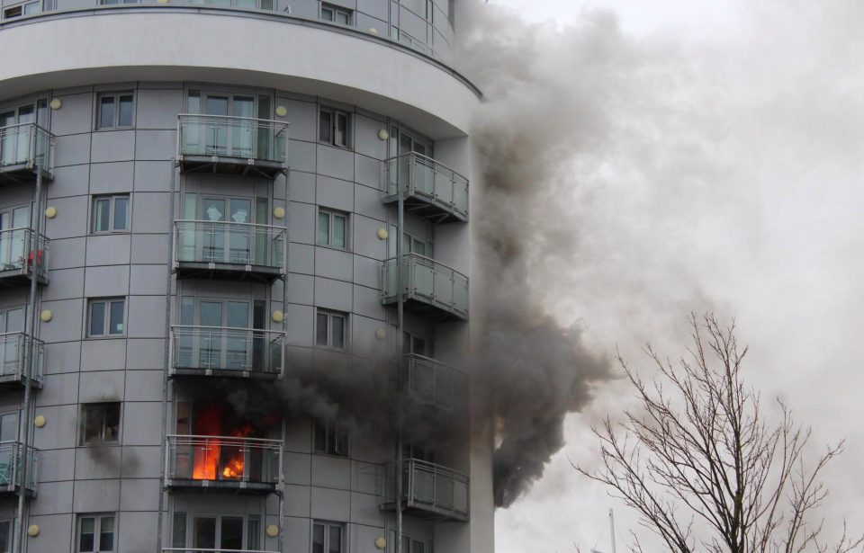  More than 40 firefighters are tackling a blaze in Gunwharf Quays, Portsmouth