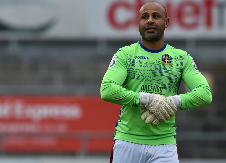  Defender Simon Downer is emergency keeper for Sutton against Torquay