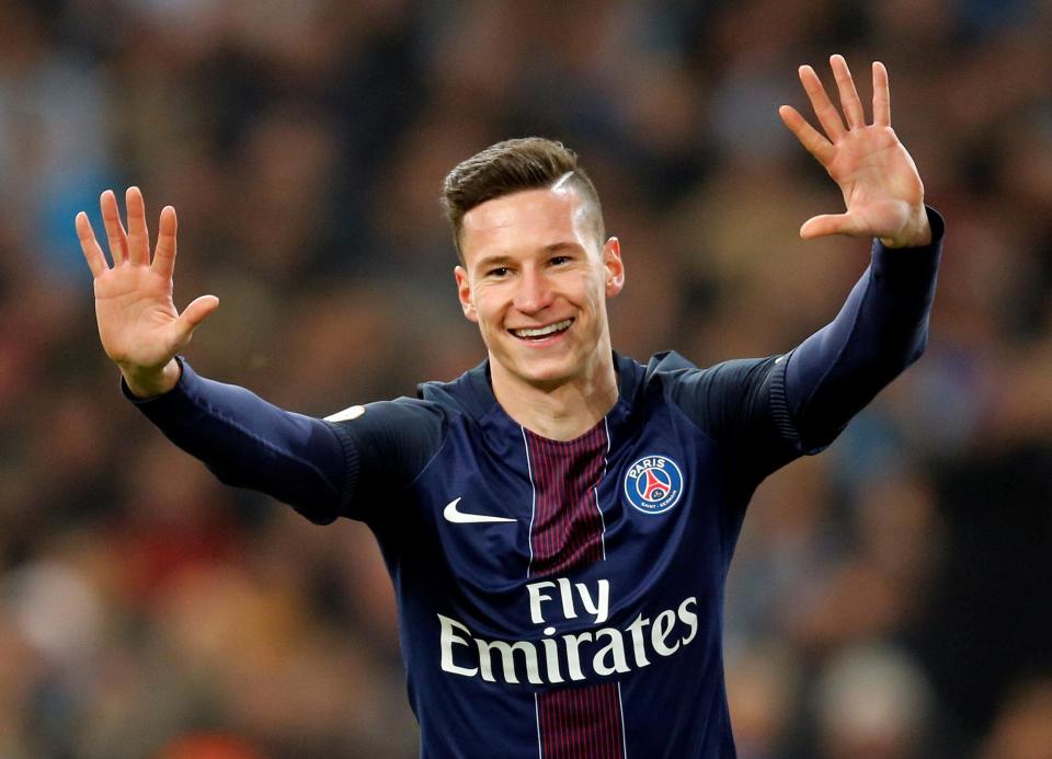  Julian Draxler scored, adding to his delightful start since joining PSG in January