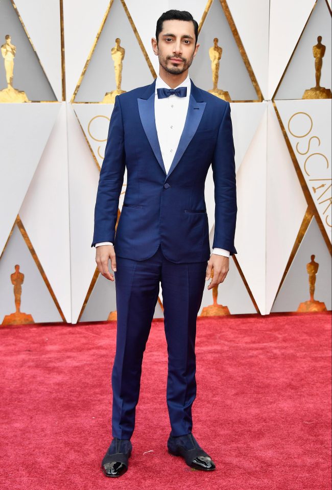  Nominee Riz Ahmed looked dapper in stylish blue suit