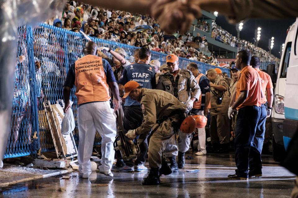  Rio's tourist board said a forensic team would investigate the car that crashed