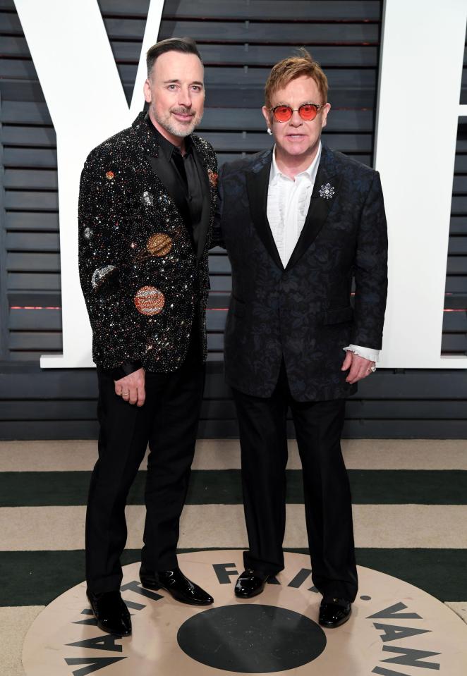  Elton John and David Furnish joined the stars