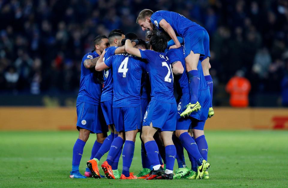  The Leicester players looked more like the side of last season than this campaign's flops against the Reds