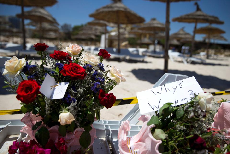  Family members cried as they remembered those who had died in the attack