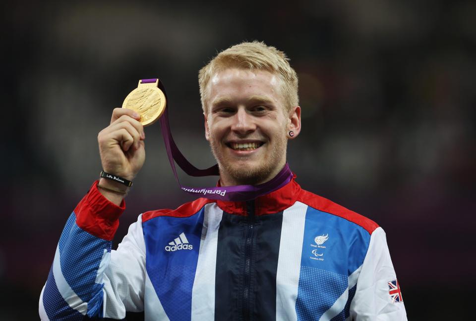  Jonnie Peacock delighted the London crowds when he won Olympic gold at the 2012 Games