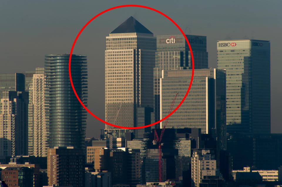 One Canada Square is the tallest building in Canary Wharf standing at 235m