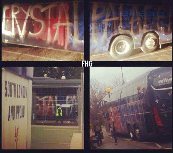  Palace fans have cost their own club dear with the vandalism of the team coach