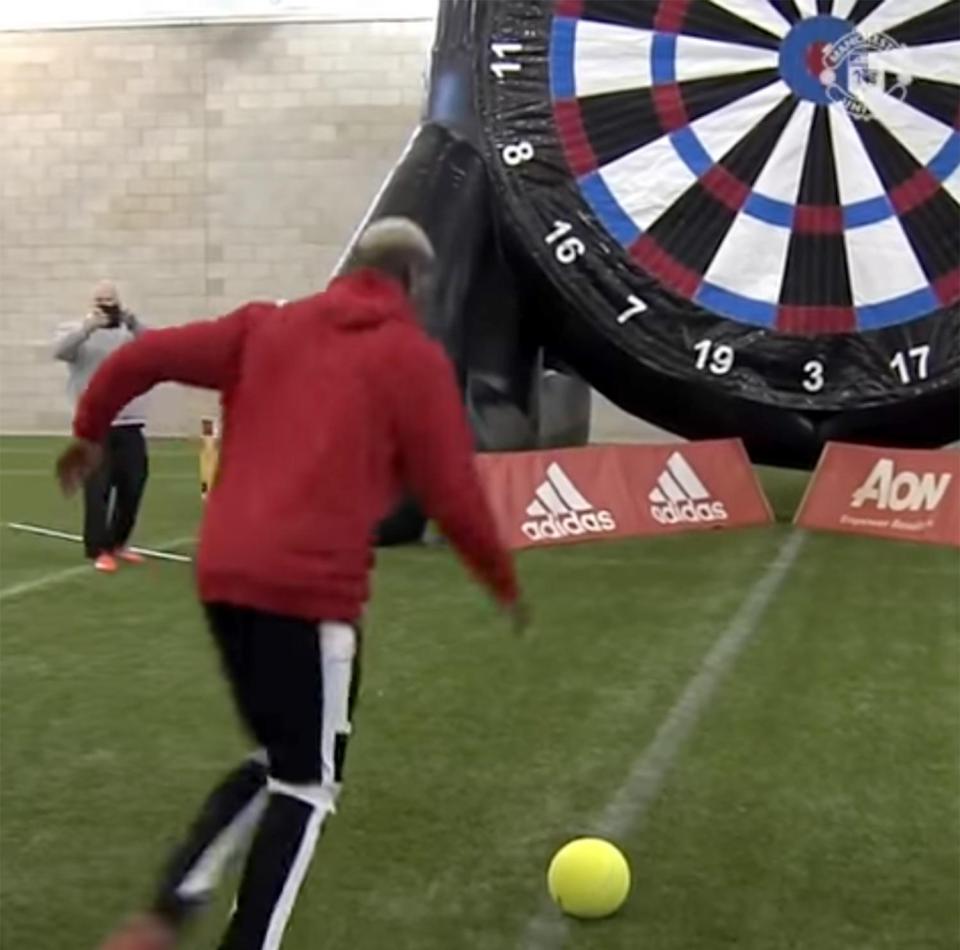  With all eyes on Pogba he stepped up to nail the bullseye