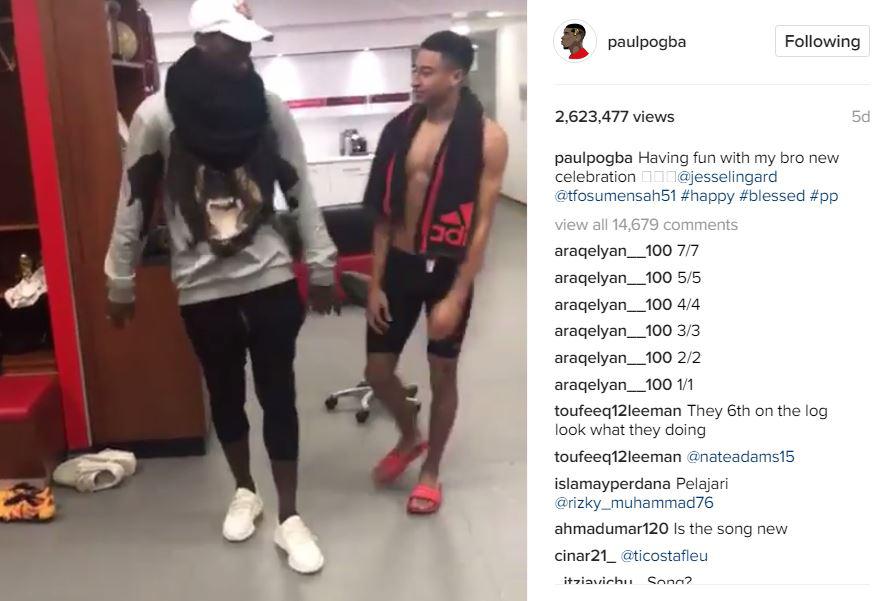  Paul Pogba has been criticised recently for posting dance videos on Instagram