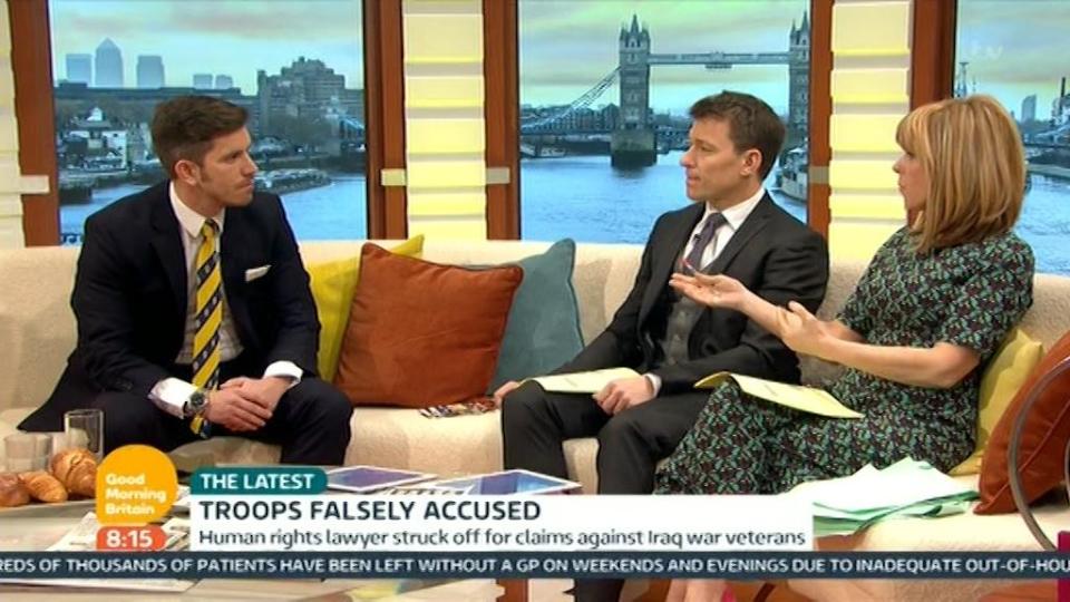  Today he spoke on Good Morning Britain about what he and other British troops have been through since