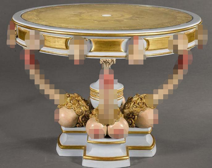  A copy of Catherine the Great's obscene bedside table, which we deemed too rude to publish uncensored on The Sun website