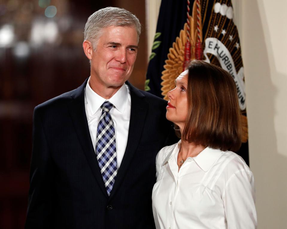  Gorsuch was at the event with his wife Lisa