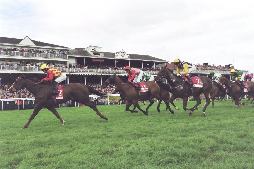  Bahamian Pirate and Adrian Nicholls win the Ayr Gold Cup