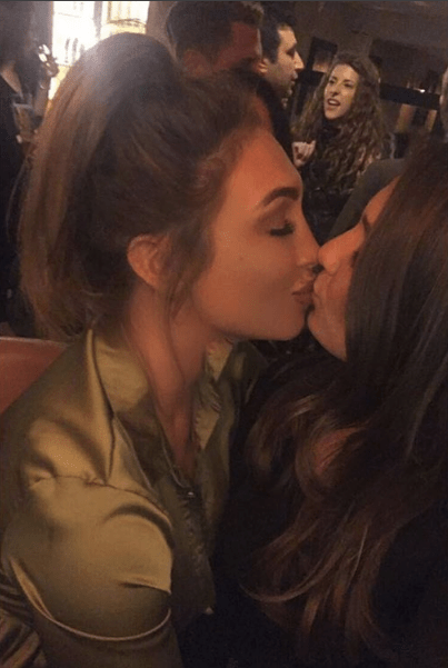  Lauren Goodger shared a snog with her personal trainer Aimee on a wild Saturday night