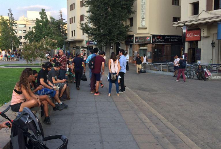  There were more tourists enjoying the sunshine than protesters