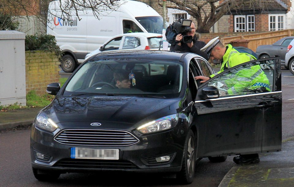  The young lad was caught out using his phone to find a garage by eagle-eyed cops cracking down on phone use