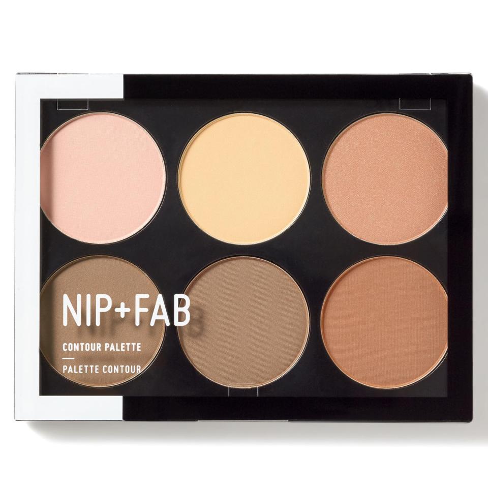  Mario says you can do your whole face with a contour palette like this Nip + Fab one