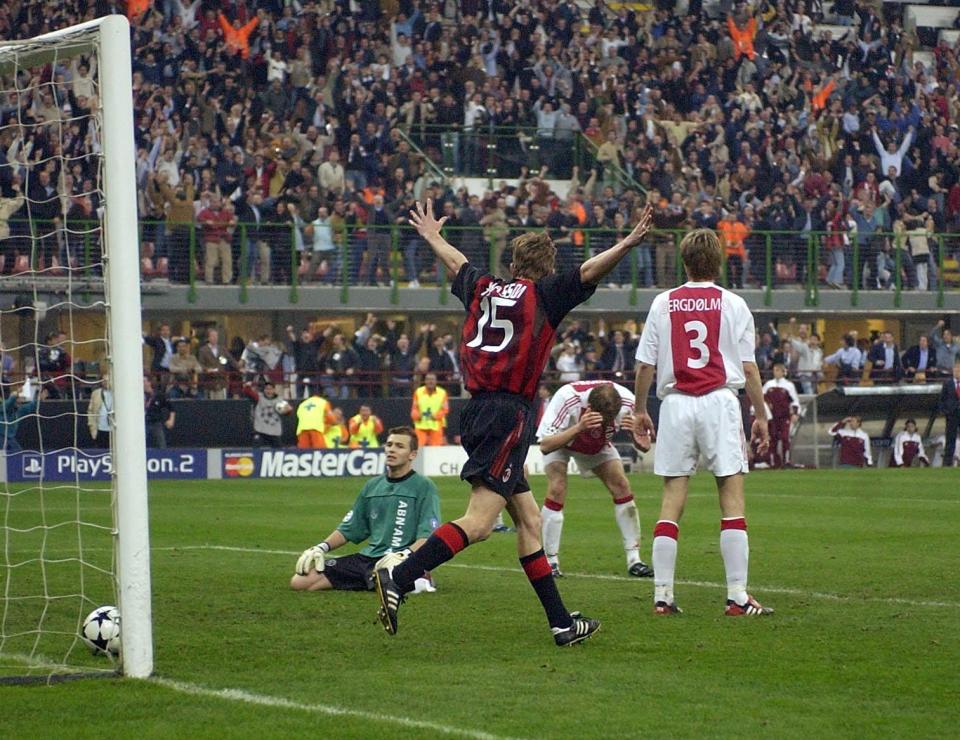  John Dahl Tomasson appeared offside as he scored to knock Ajax out