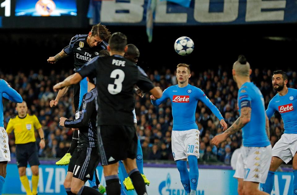  Sergio Ramos scores twice to flip tense Champions League tie on its head