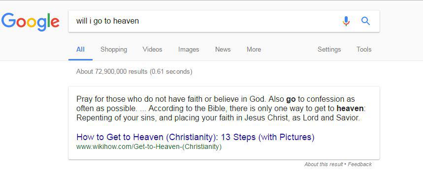  Will I go to heaven?