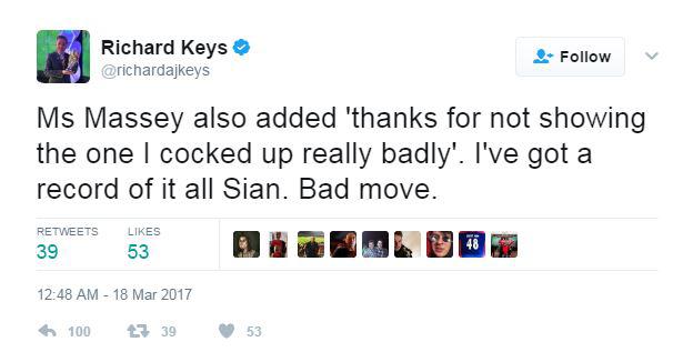  Keys went on to follow up with a second tweet with an aggressive undertone