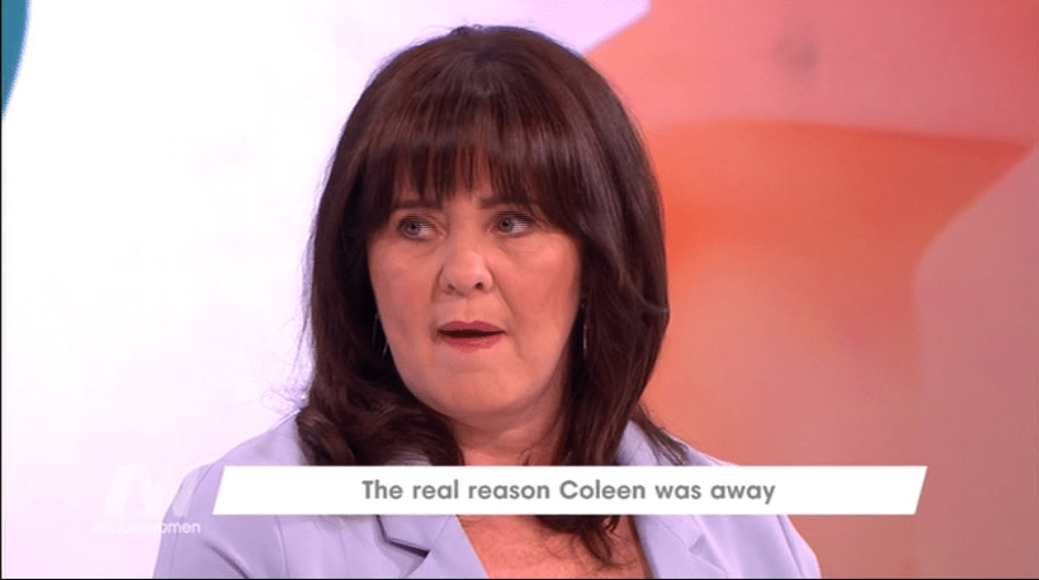  Coleen admitted she had only returned to work after getting her sister's blessing