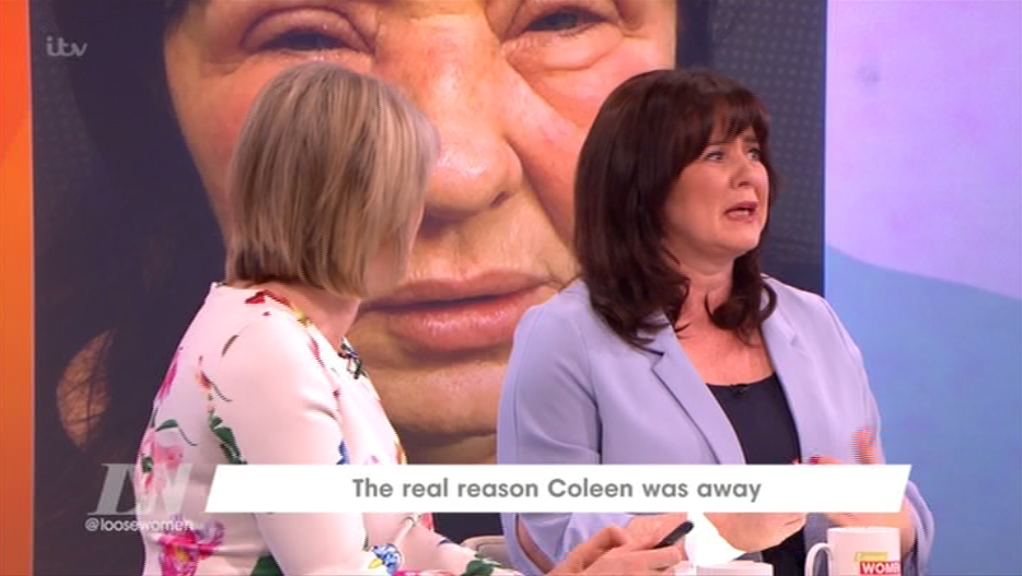  Coleen admitted the stress of the situation caused her to have an allergic reaction