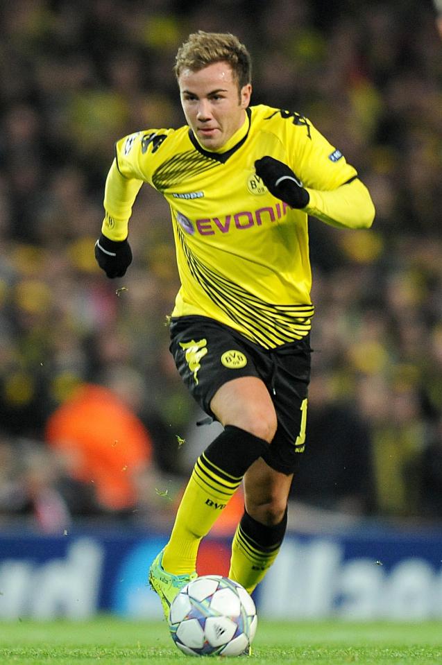  Gotze made his breaking through season in 2010 before winning his second straight Bundesliga title the following season with Dortmund