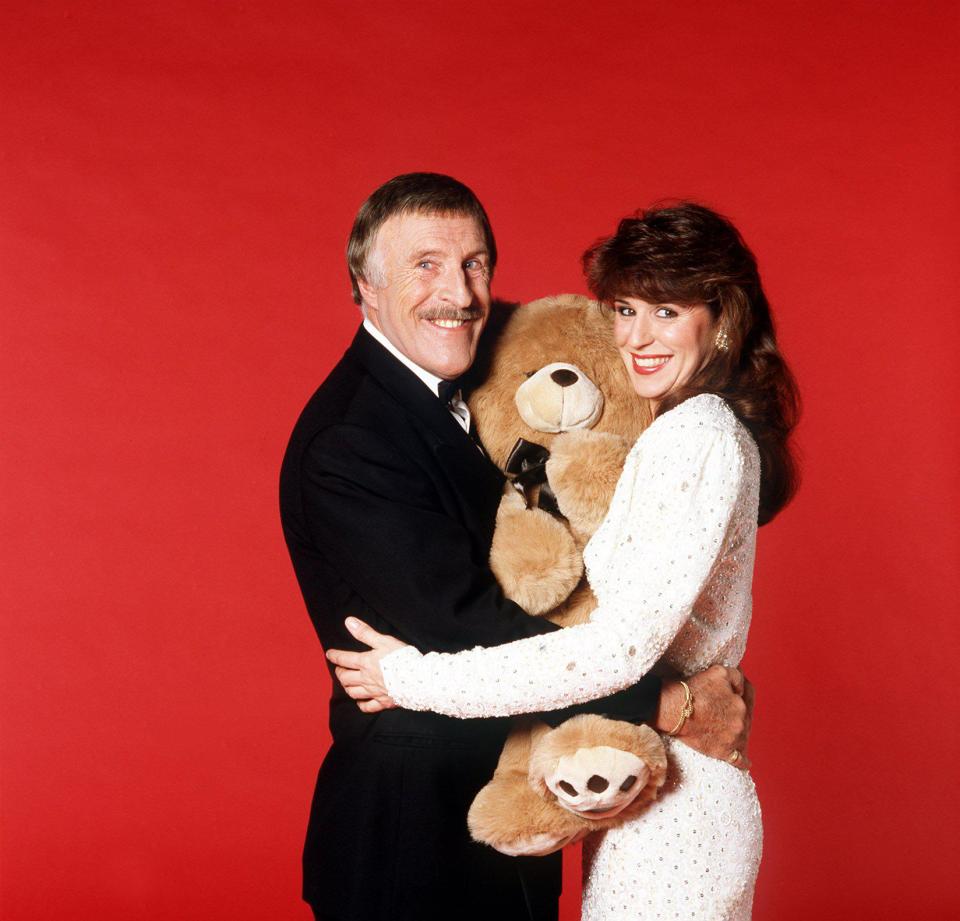  It is believed his first marriage ended as Penny was unhappy Bruce, pictured with co-star Rosemary Ford, couldn't commit to her