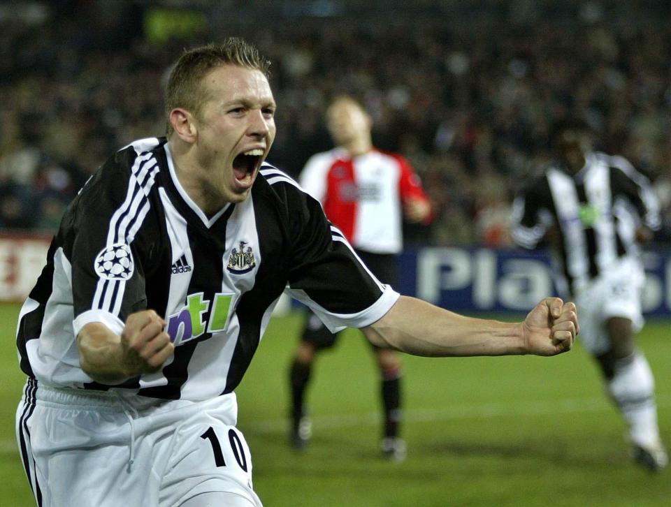  Craig Bellamy scores one of Newcastle's most famous goals