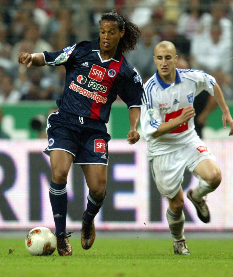  At Paris Saint-Germain Ronaldinho became one of the hottest properties in Europe