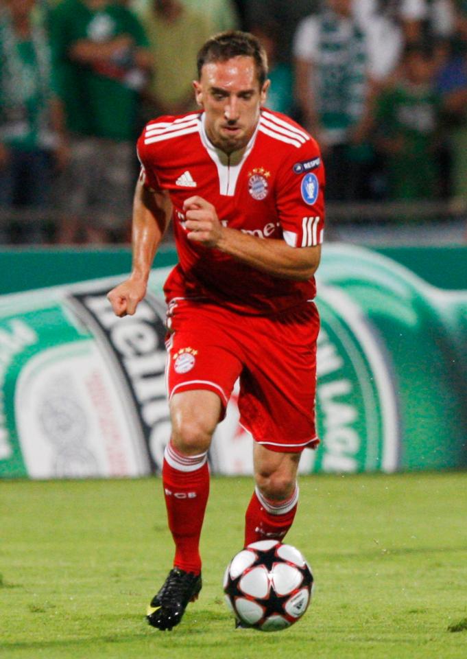  Franck Ribery was the star man for Bayern Munich in their Treble season of 2013