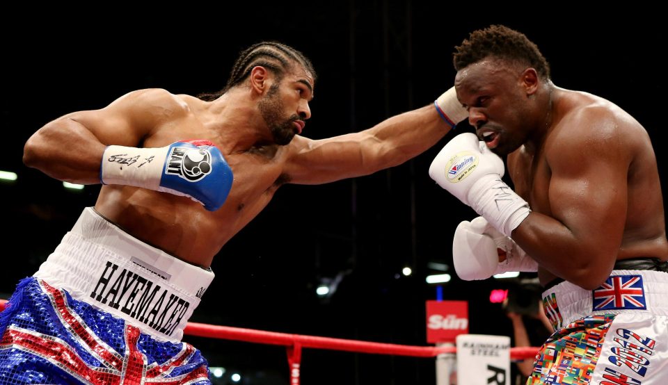  At West Ham‘s Upton Park stadium Haye won with a fifth-round stoppage