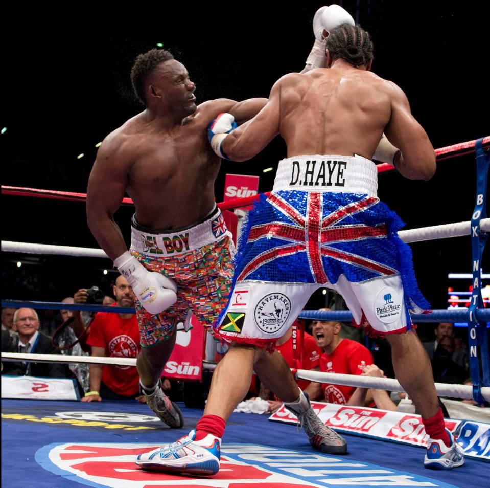  David Haye and Dereck Chisora had a real brawl before they stepped in the ring but settled their differences