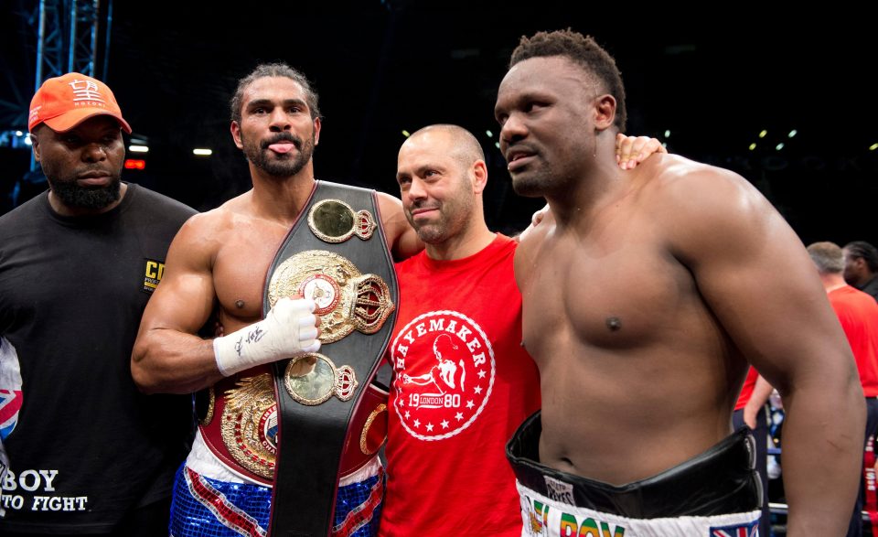  David Haye and Dereck Chisora went to war in 2012 with Hayemaker winning