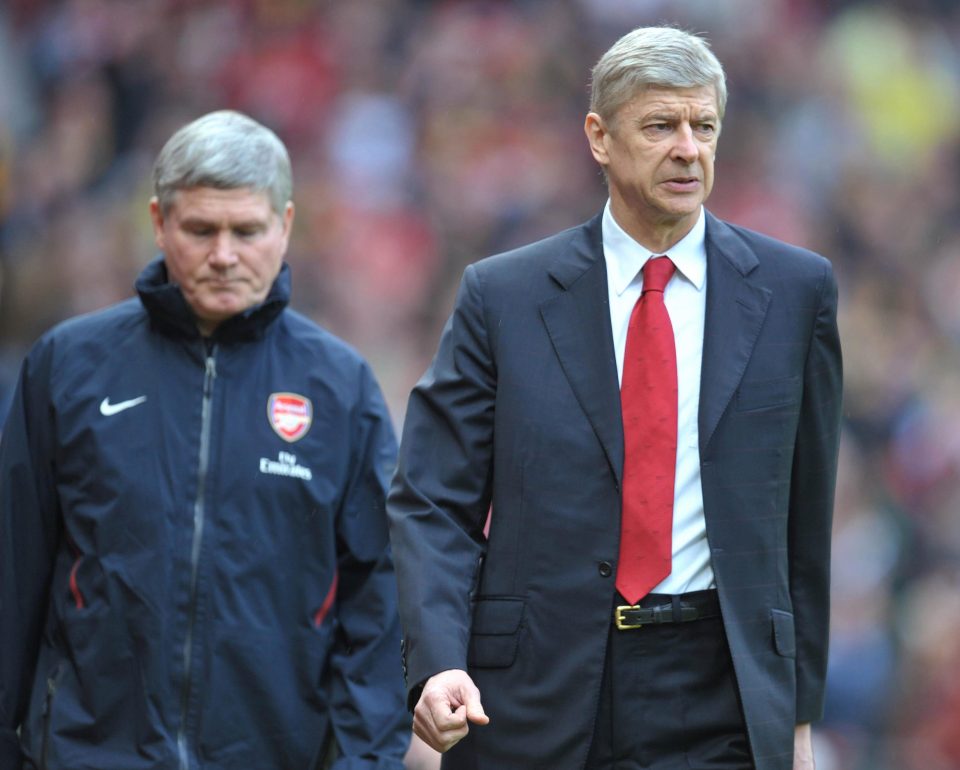  Pat Rice had been Wenger's No2 since his arrival before retiring in 2012