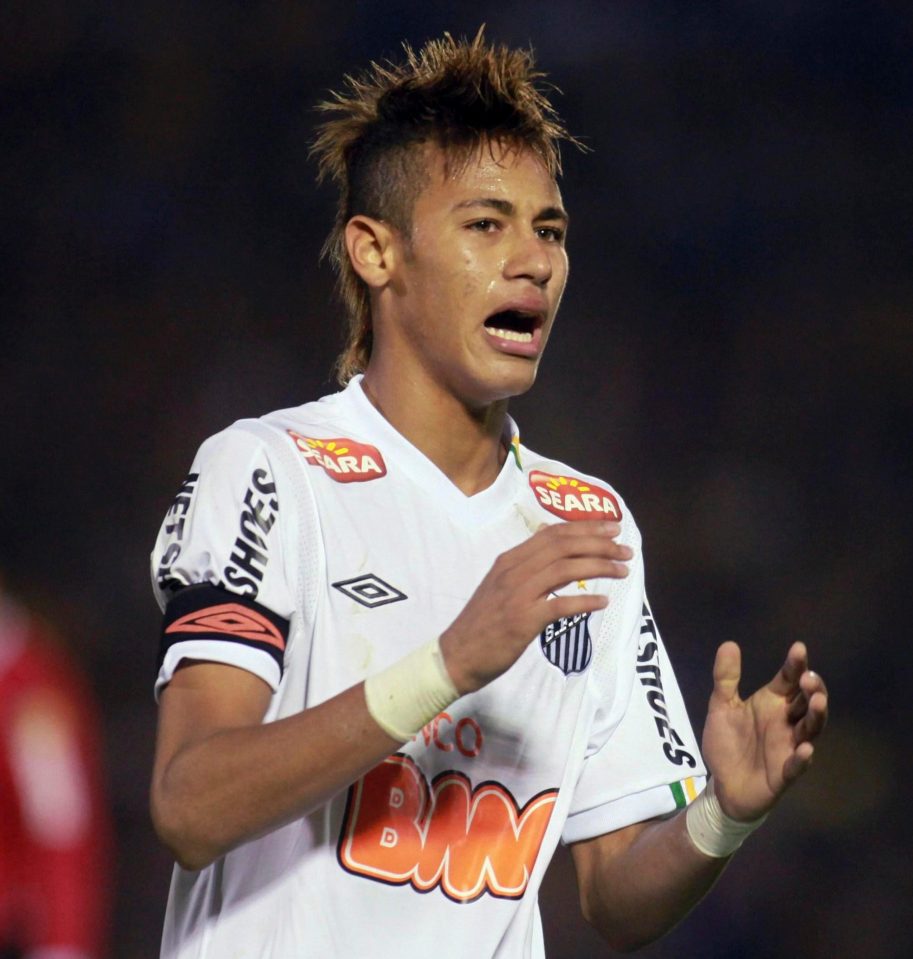  Neymar was playing for Santos when the best clubs in the world tried to sign him