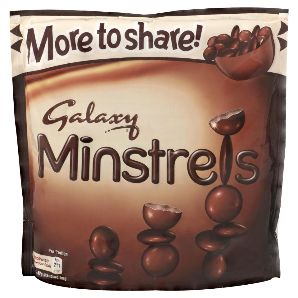  Less to share ... bags of Minstrels are now almost 10 per cent lighter