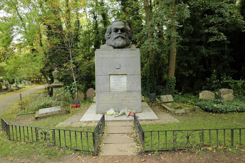  Karl Marx's grave and memorial stone are a big draw for people wanting to visit the site