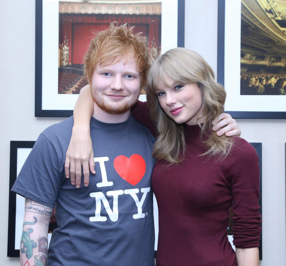  Ed Sheeran reveals he bedded one of Taylor Swift's mates during his time in the US with the singer's sexy girl squad