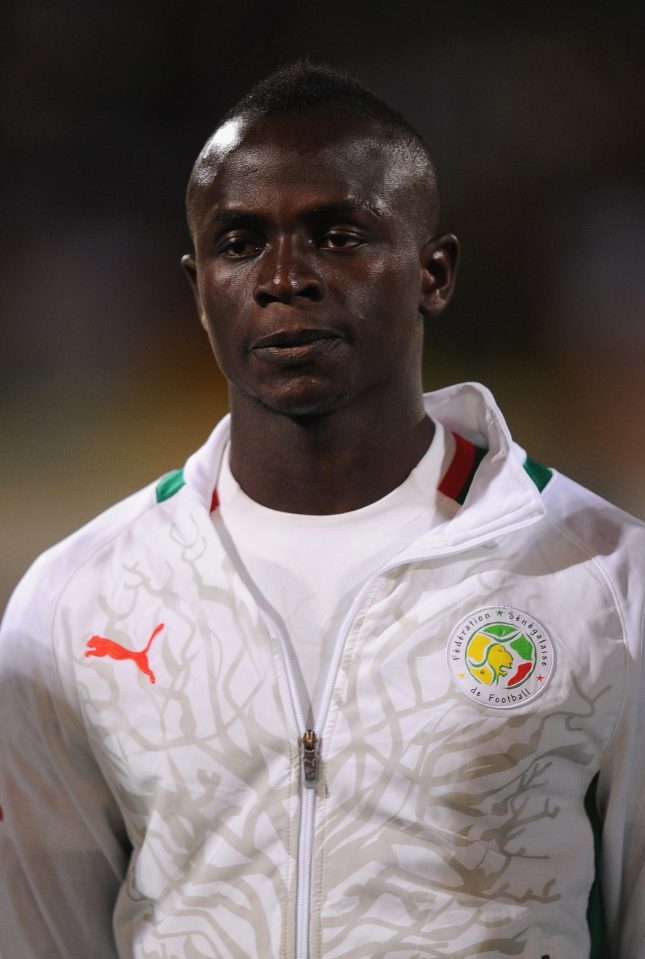  Sadio Mane lined up for Senegal before scoring a penalty