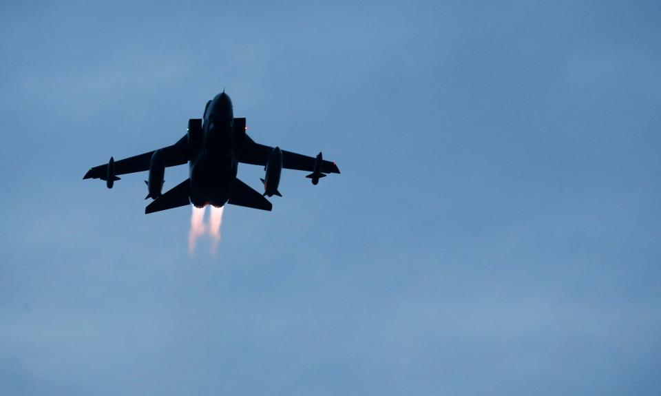  A file picture of an RAF Tornado. Britain is part of the US-led coalition attacking ISIS