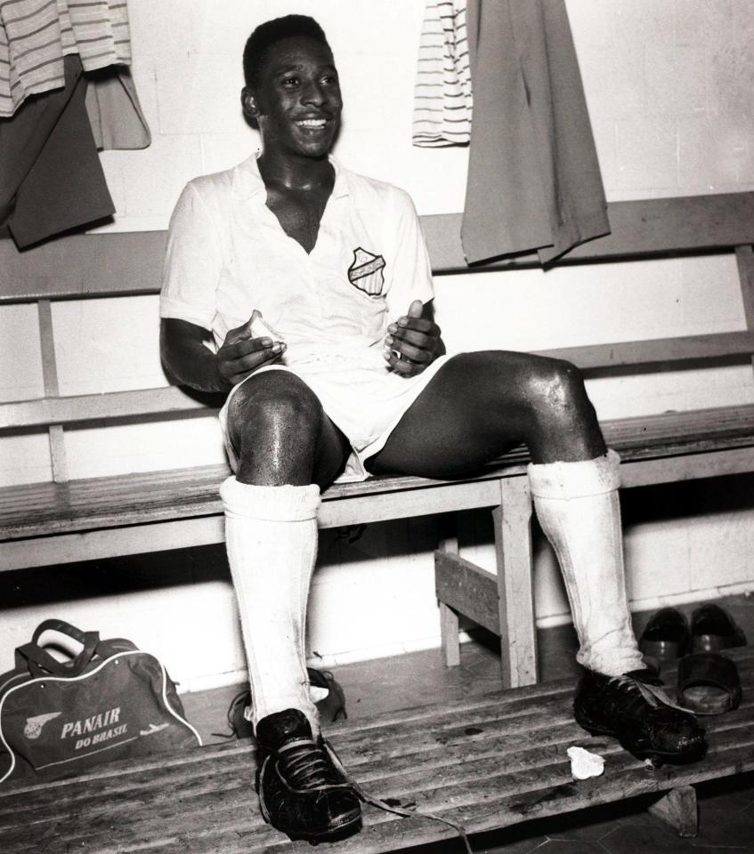  Pele playing for Santos in 1959 when he was just 18