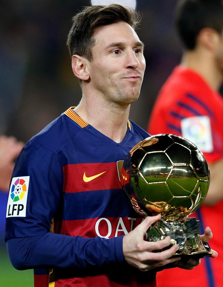  Lionel Messi has won the Ballon d'Or a record five times while at Barcelona