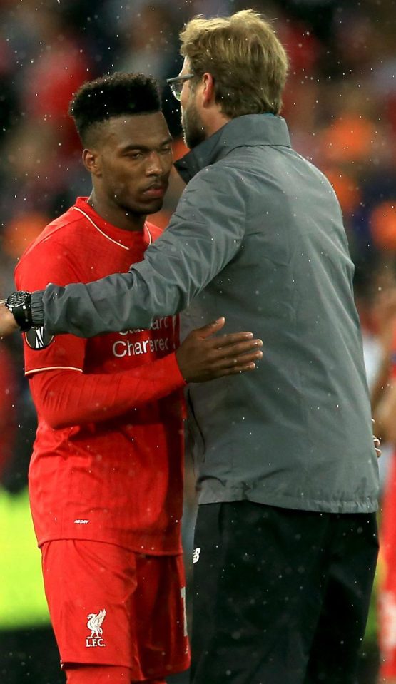  Sturridge and Jurgen Klopp...could be a parting of the ways