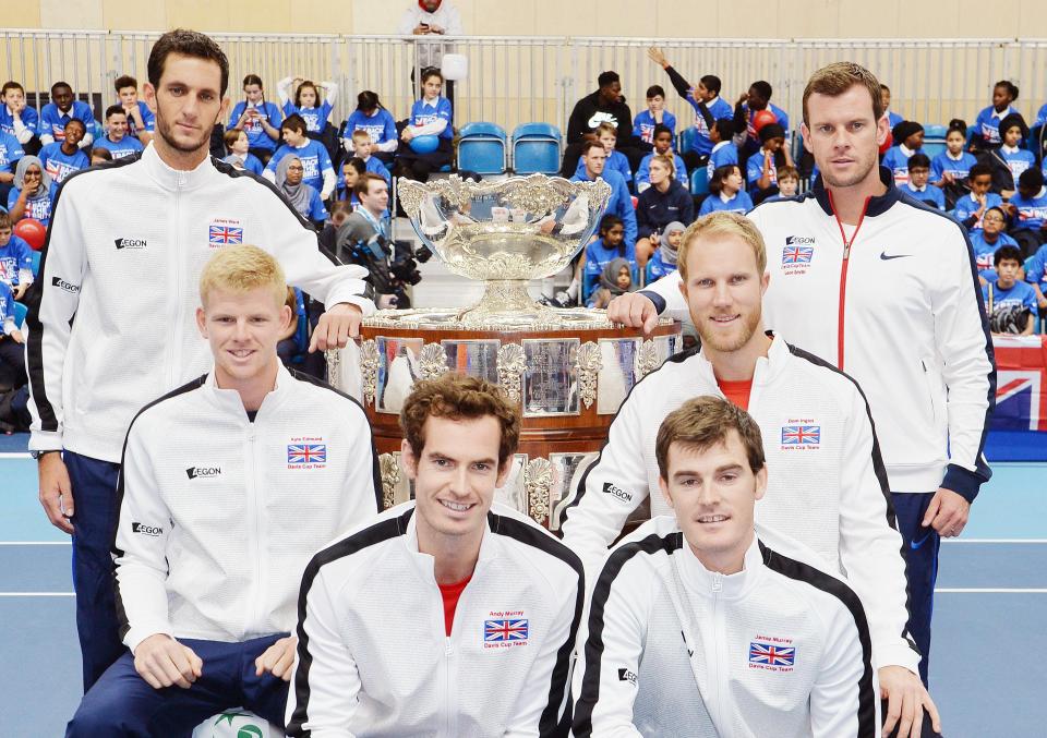  The victorious Davis Cup team from 2015