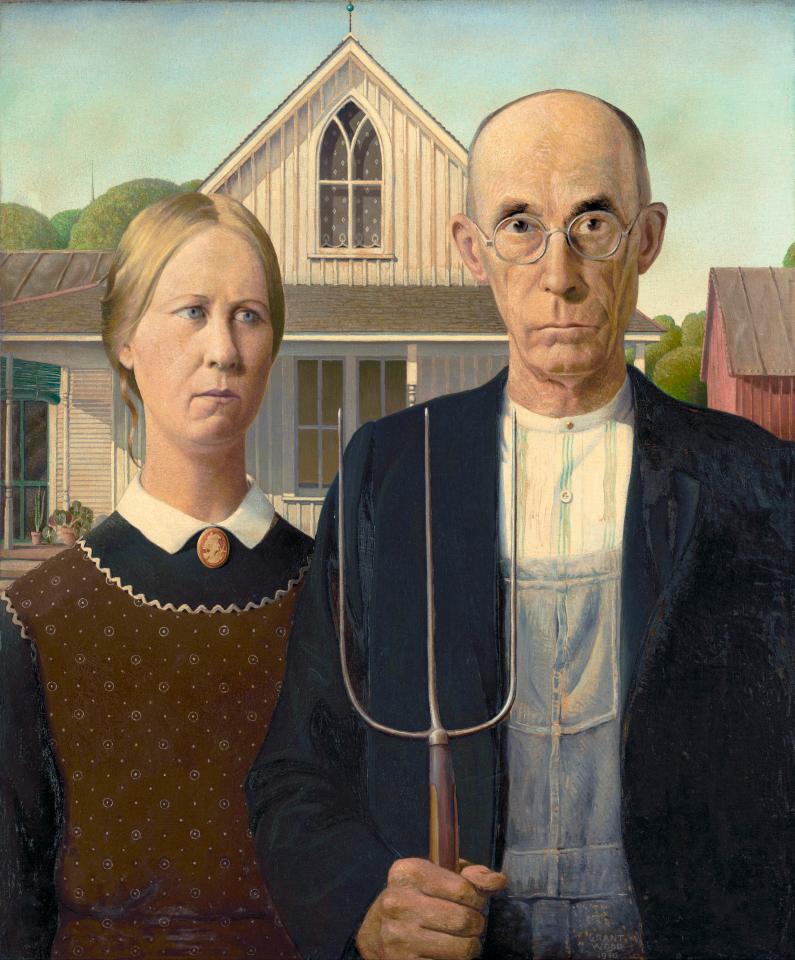 American Gothic by Grant Wood