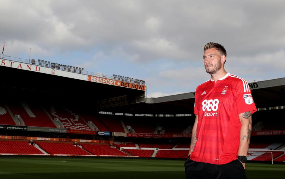  Bendtner left the City Ground after just six months after signing for the Championship side