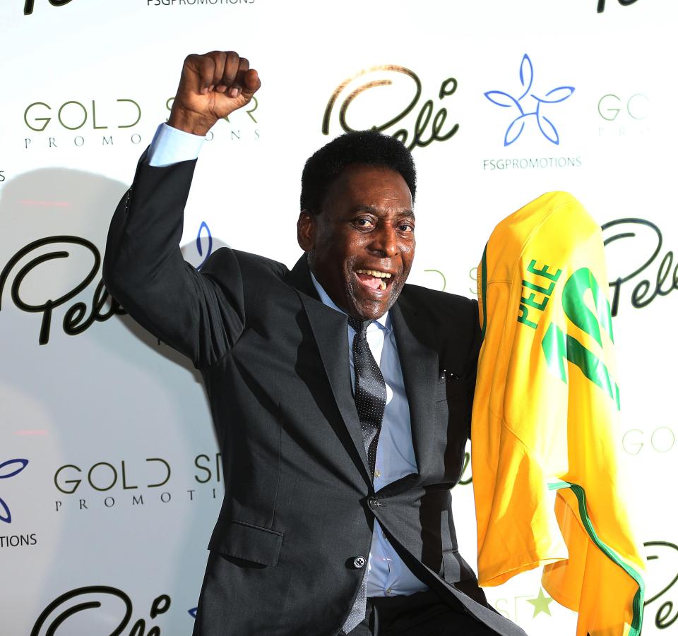  Brazil legend Pele on a recent trip to Glasgow